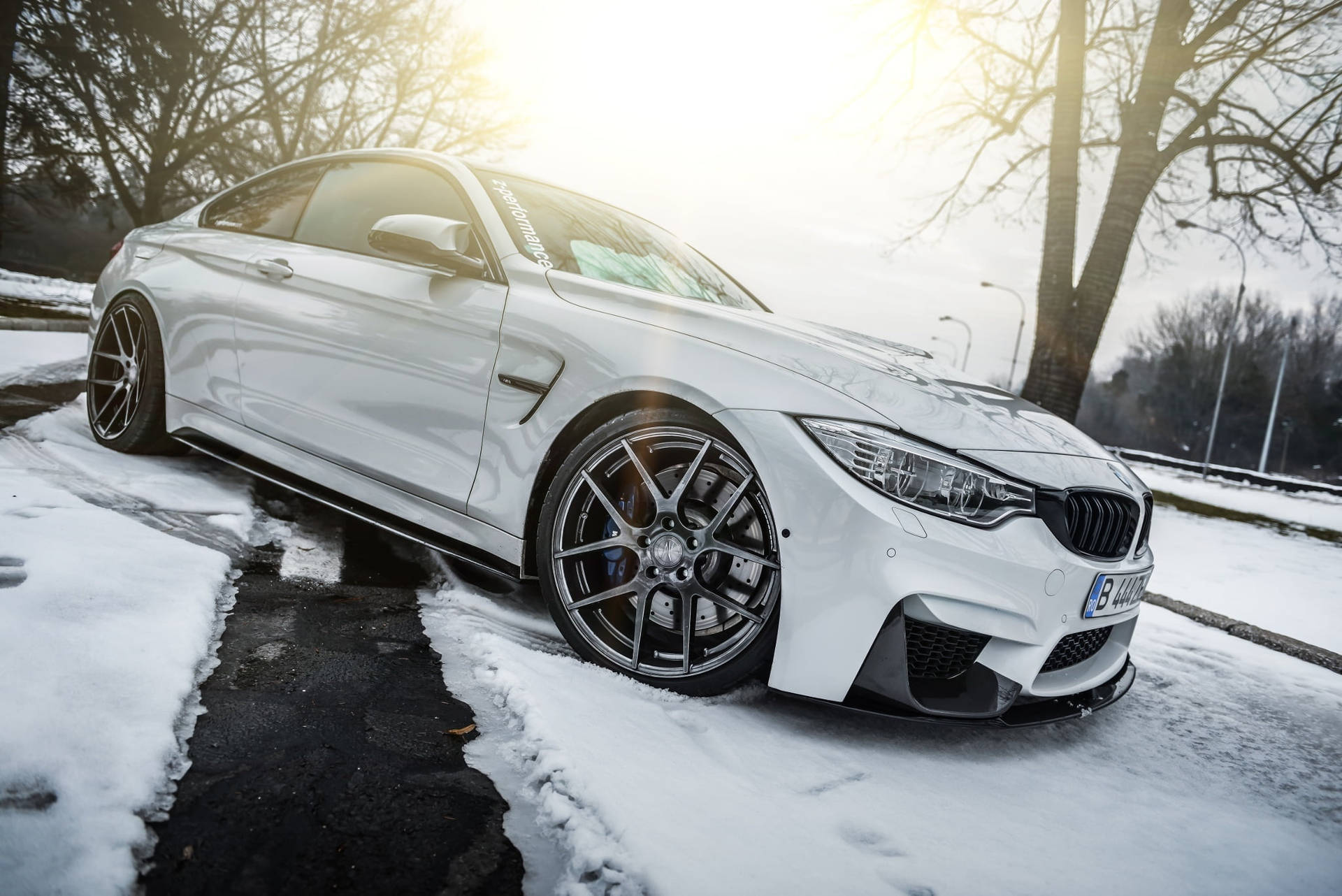 Sleek White M4 Bmw Laptop Wallpaper