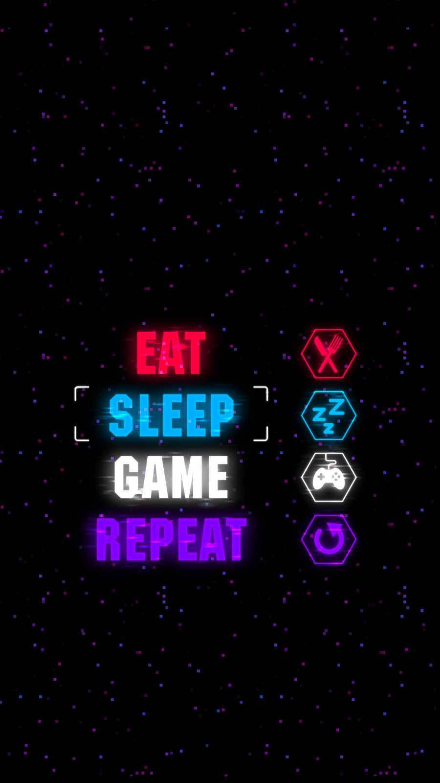 Sleep Game Icons Wallpaper