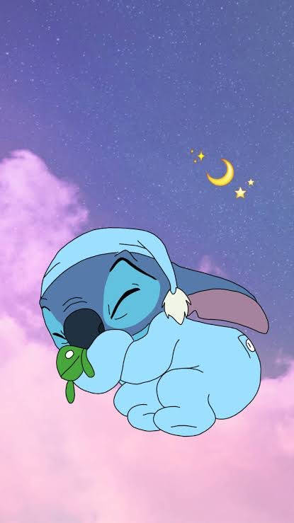 Sleeping Stitch Aesthetic Wallpaper