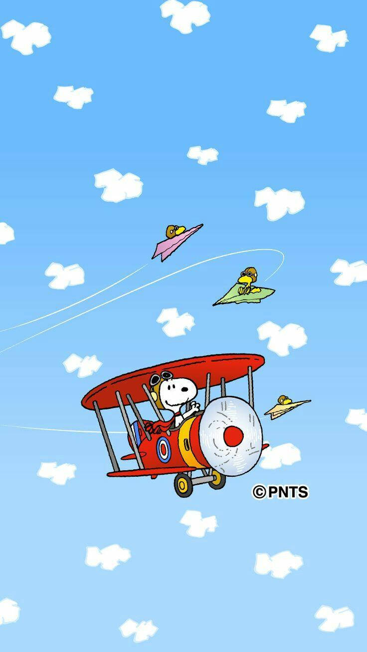 Snoopy Flying High Wallpaper