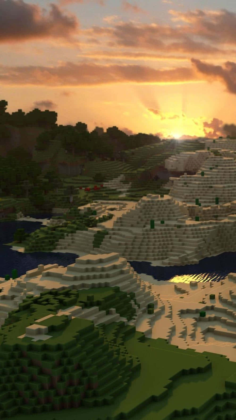 Minecraft Sunset Free HD Wallpapers [100+] - HDNiceWallpapers.com