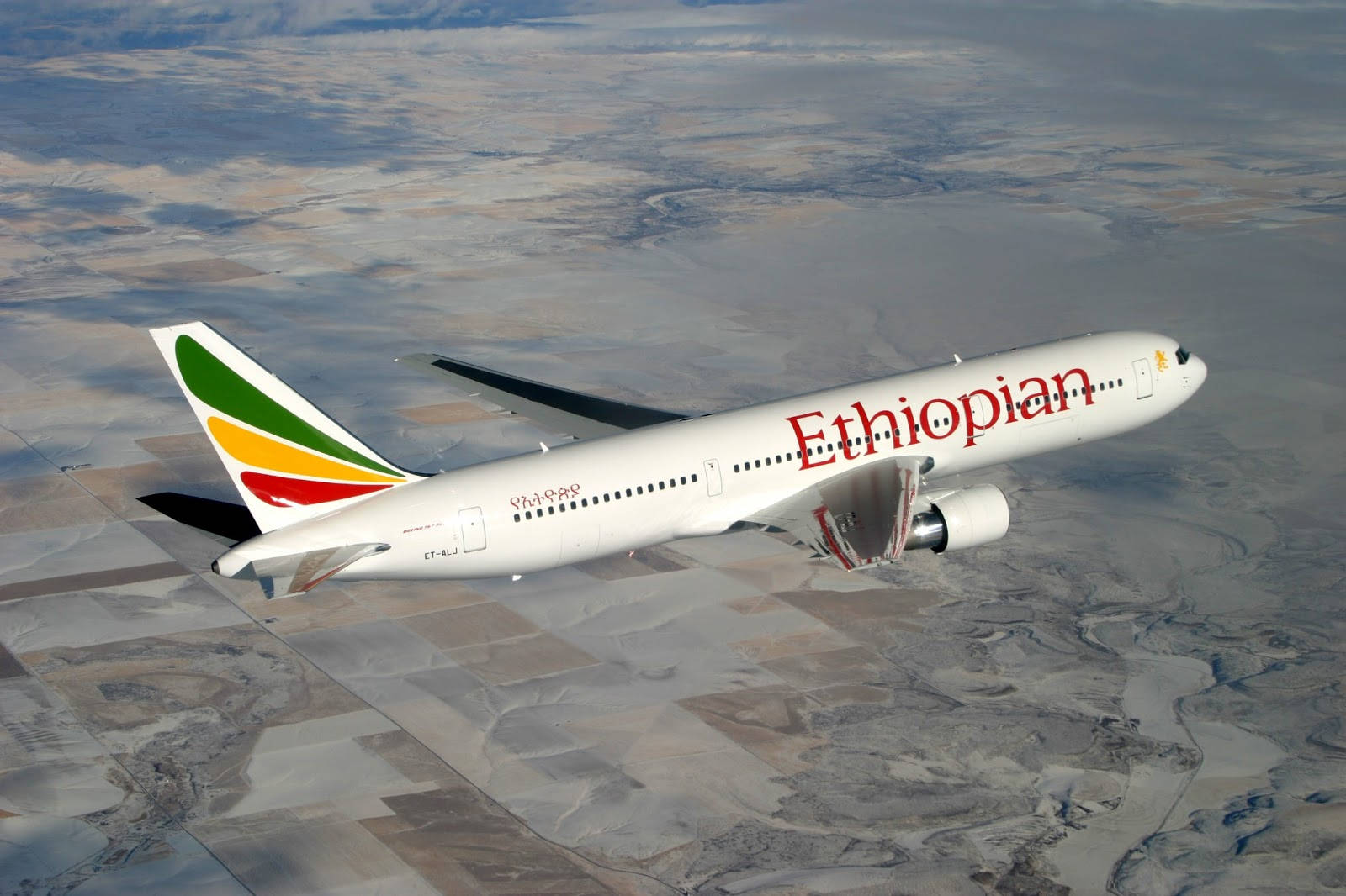 Soaring Ethiopian Airlines Airplane Wallpaper