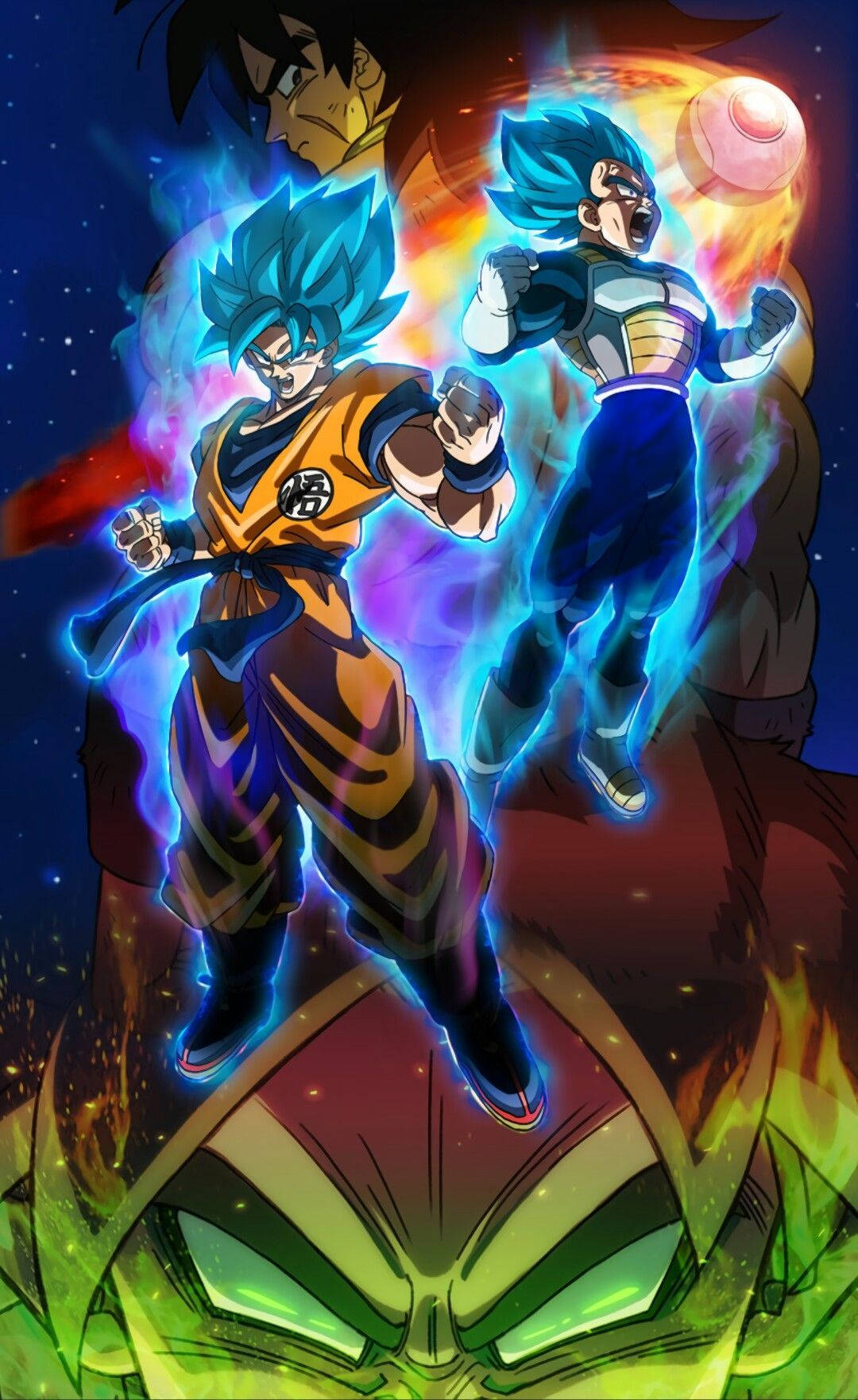 Son Goku In Super Saiyan Blue Mode From The Movie Dragon Ball Super Broly. Wallpaper