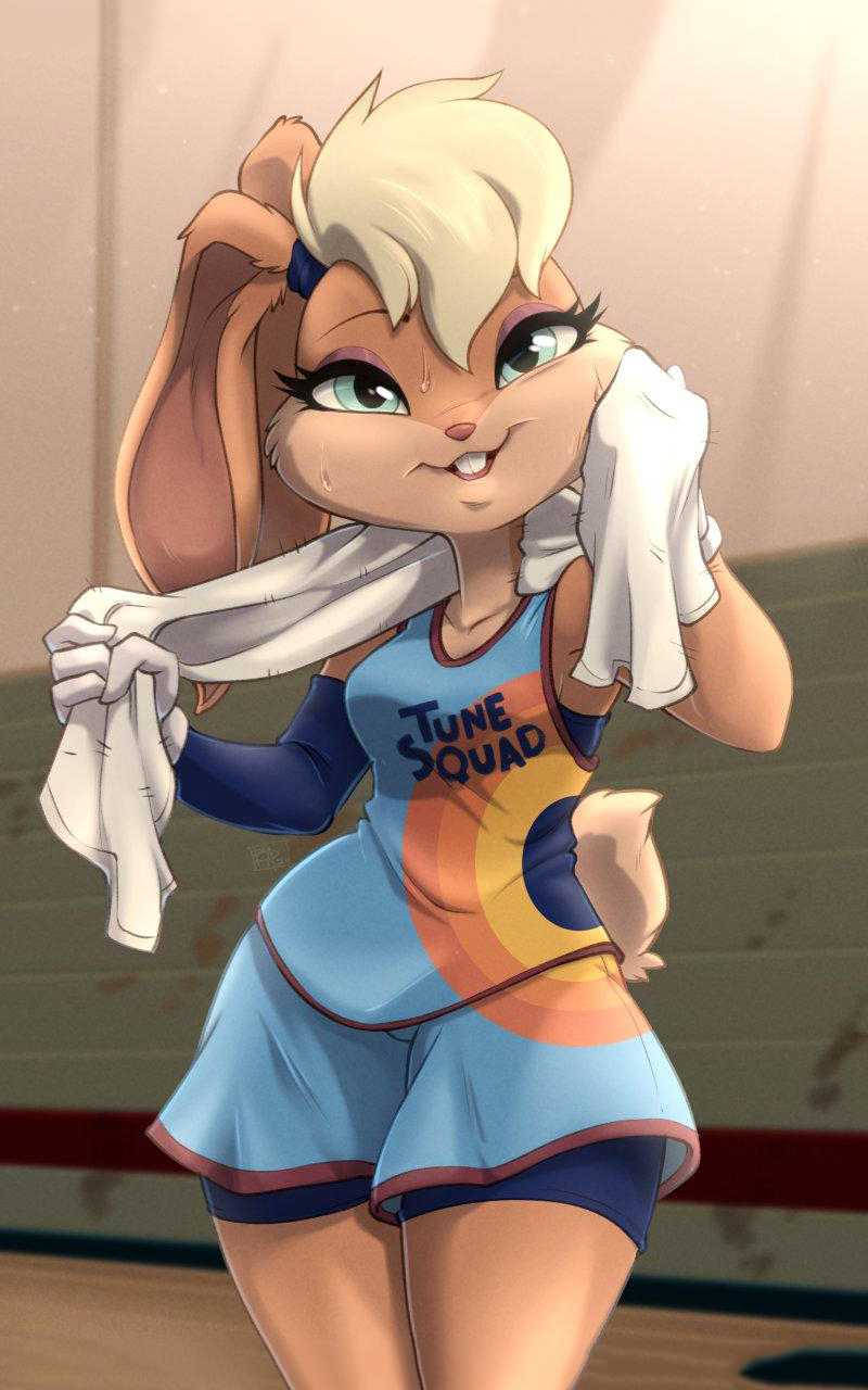 Space Jam Sweaty Lola Bunny Wallpaper