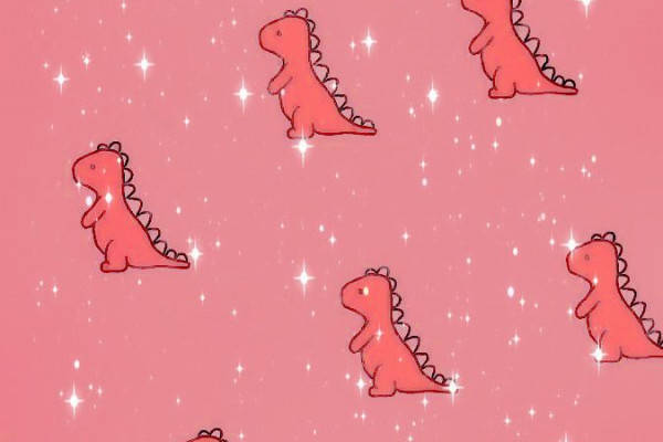 Sparkly Aesthetic Dino Wallpaper