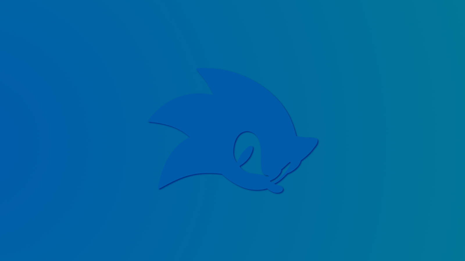 Speed Up Your Life With Blue Sonic. Wallpaper