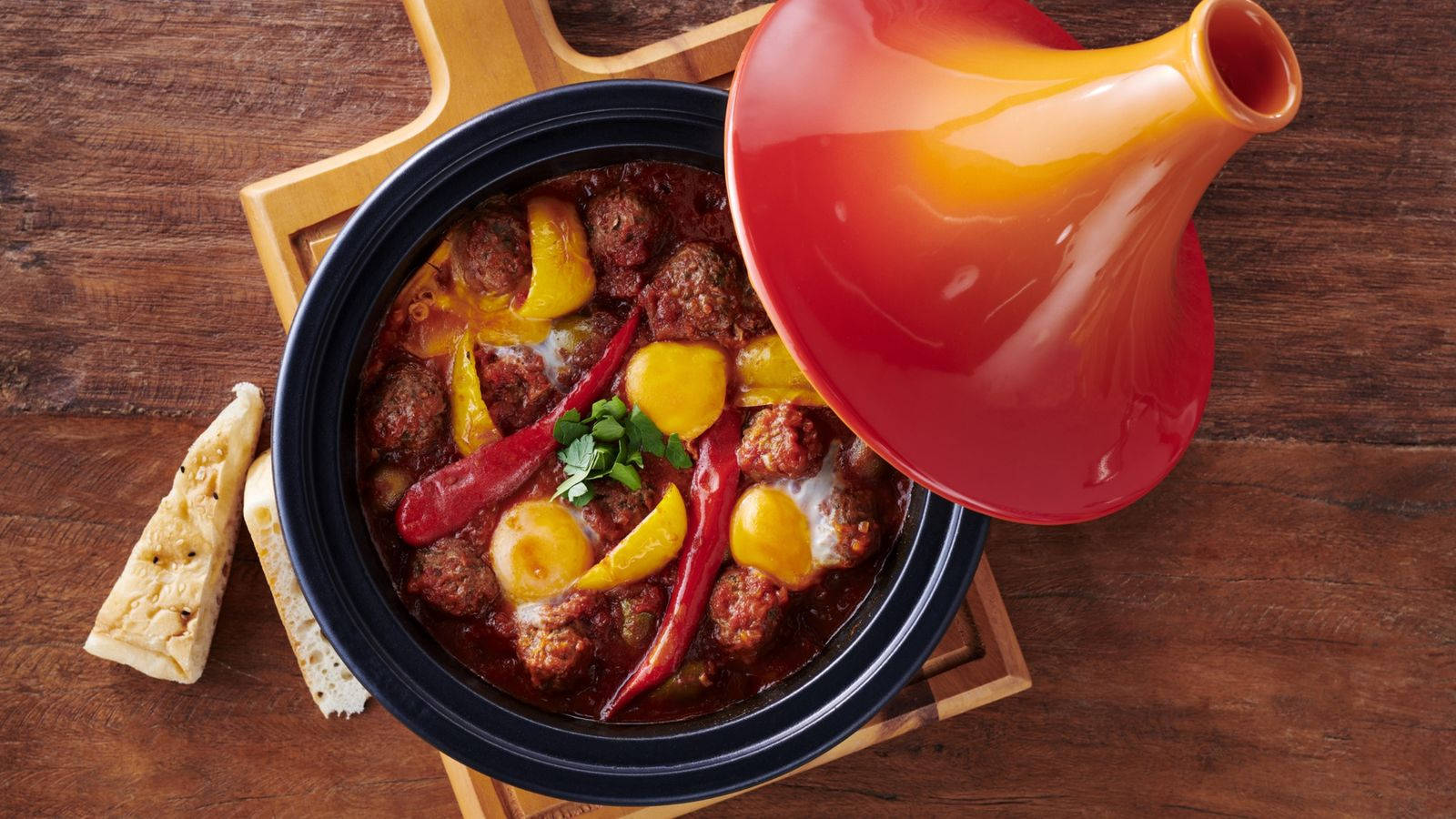 Spicy Tajine Meatball Dish Wallpaper