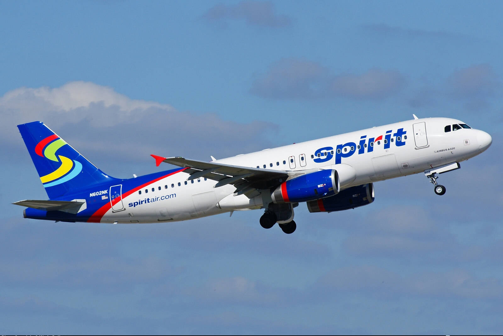 Spirit Airlines Blue Airplane Wallpaper