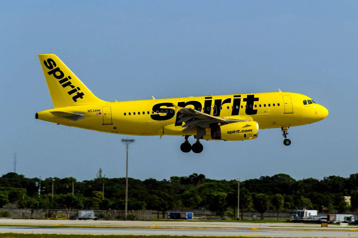 Spirit Airlines Floating Airplane Wallpaper