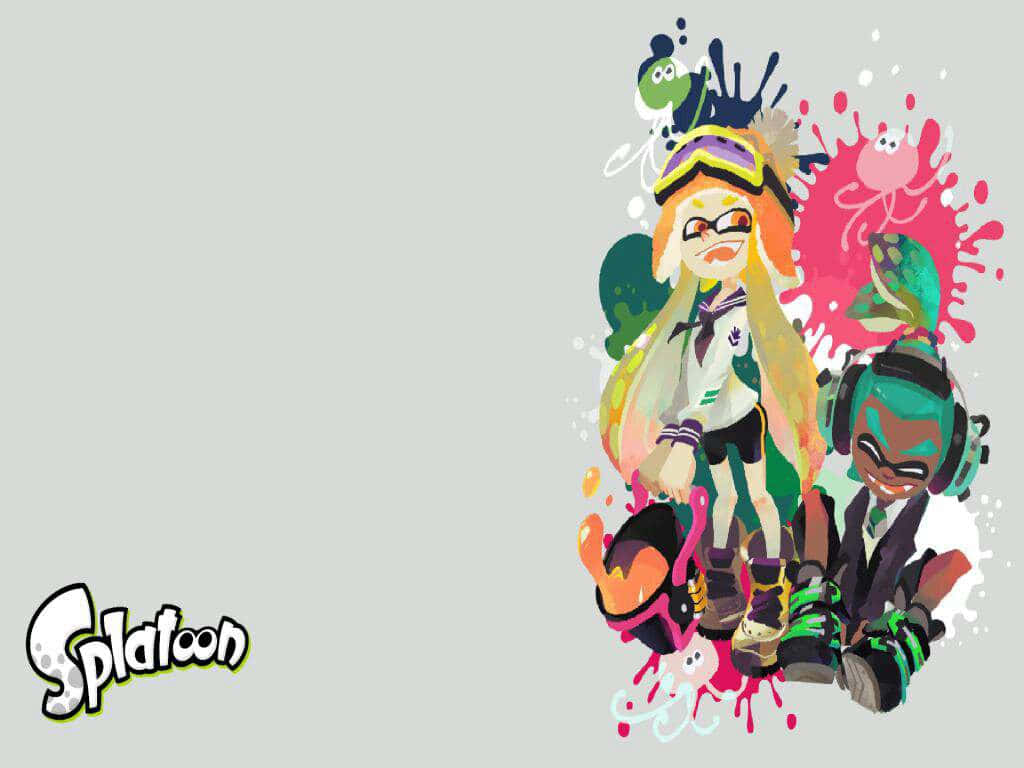 Splatoon 2 Game Action - Inklings In Battle Wallpaper