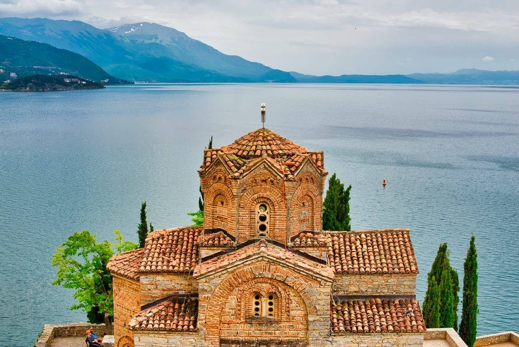 St. John's Facade In North Macedonia Wallpaper