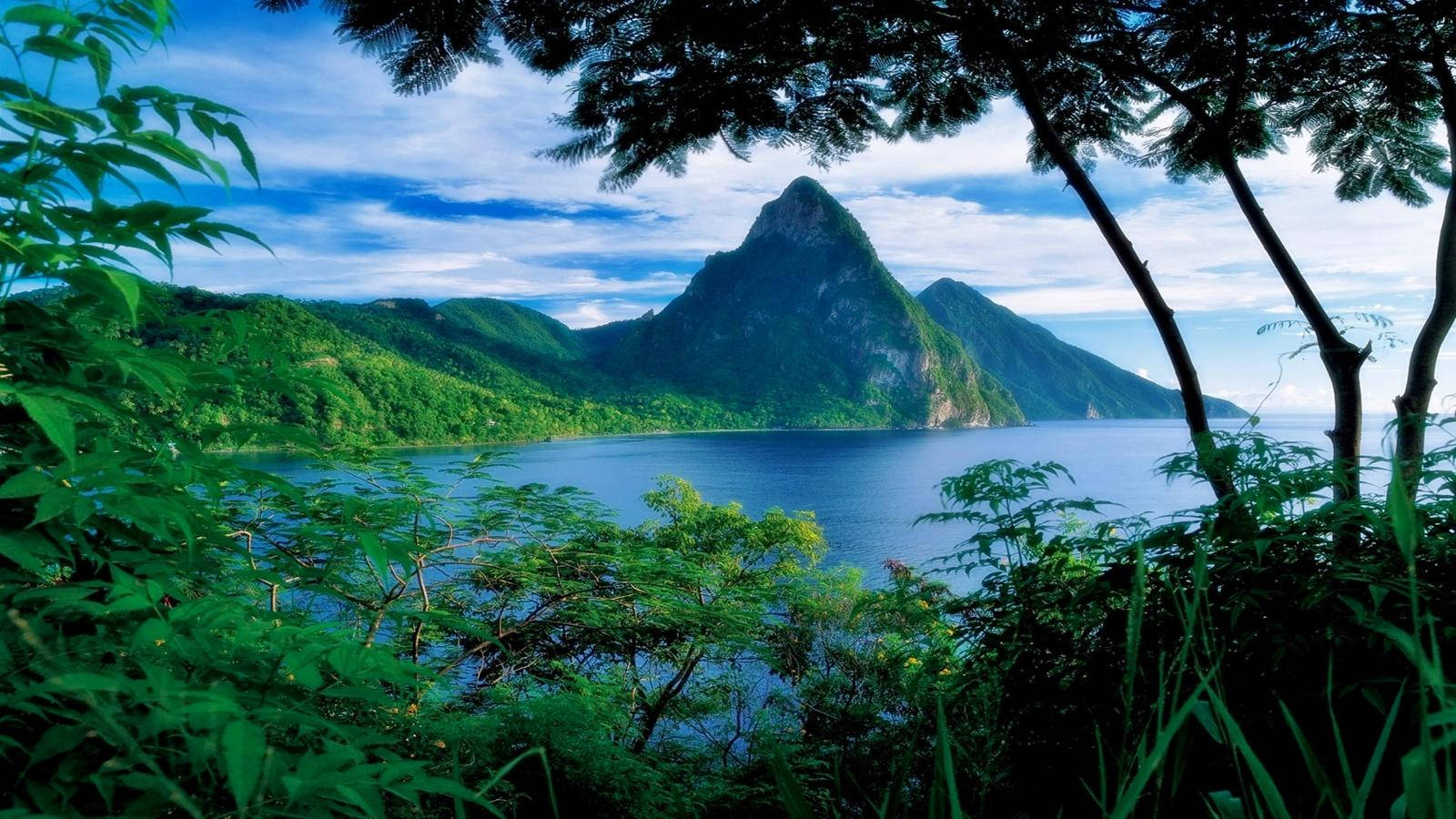 St. Lucia Gros Piton Wallpaper