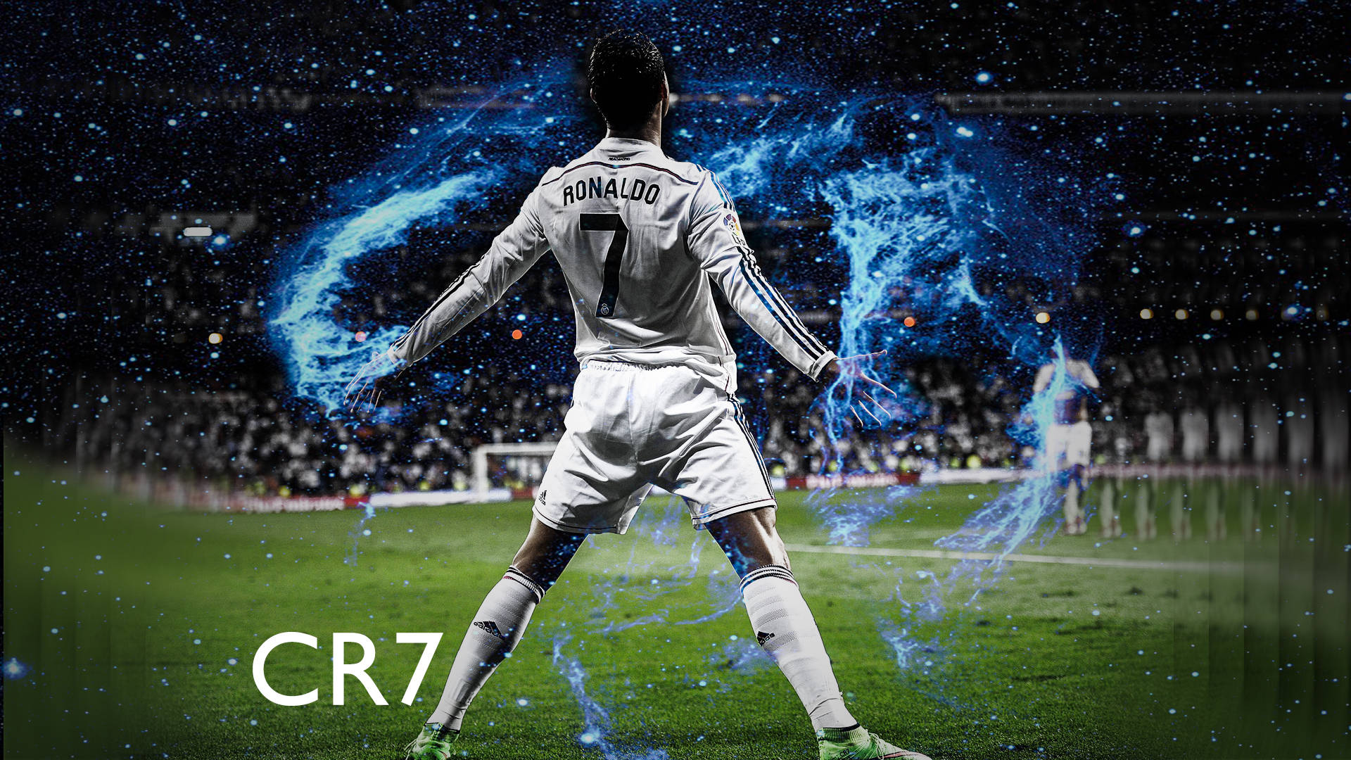 Standing And Facing The Back Cr7 3d Wallpaper