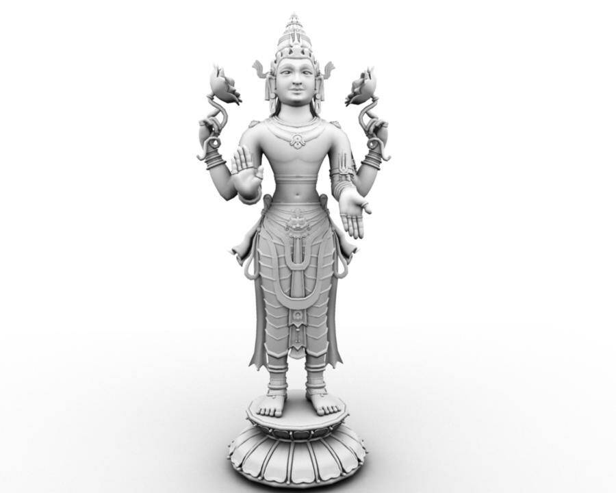 Standing Surya Bhagwan 3d Model Wallpaper