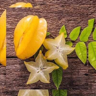 Star Fruit Leaves On The Table Wallpaper