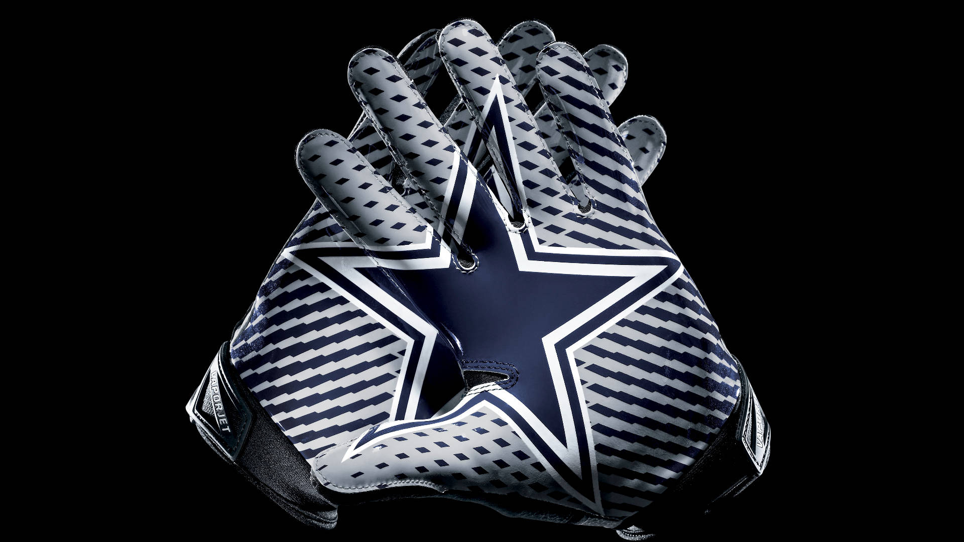 Star On Awesome Dallas Cowboys Gloves Wallpaper