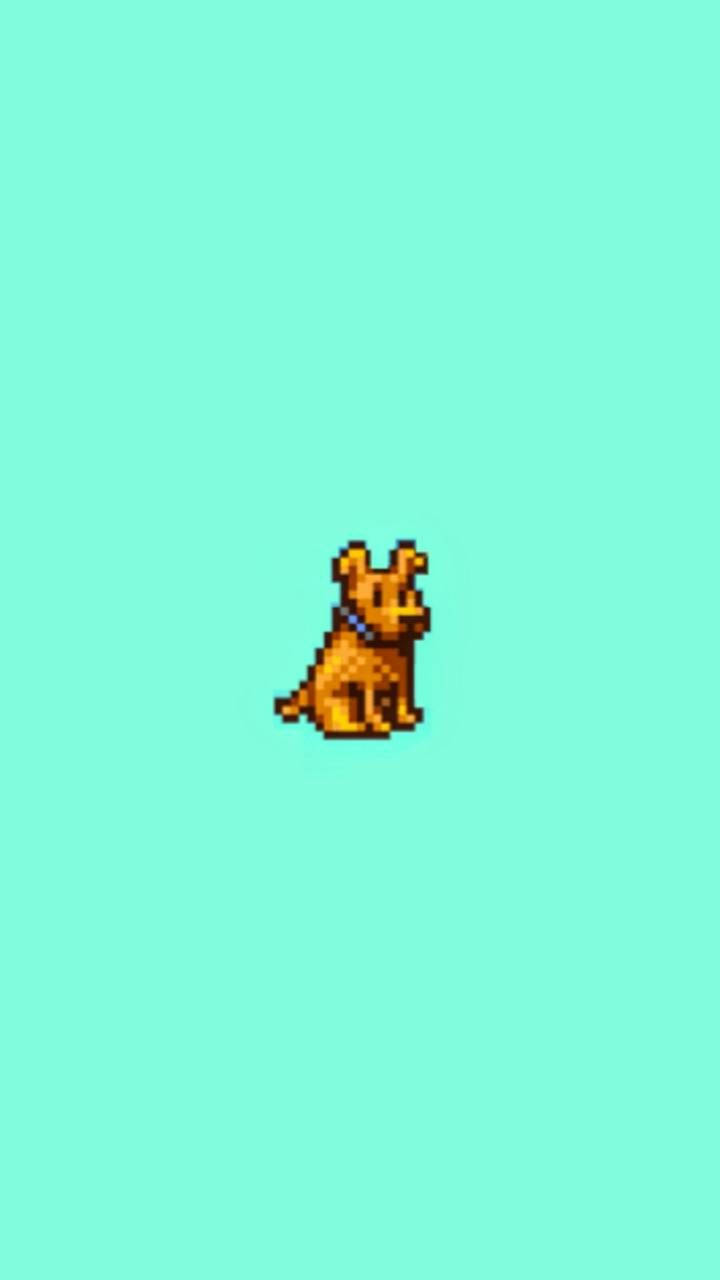 Stardew Valley Pixel Dog Wallpaper