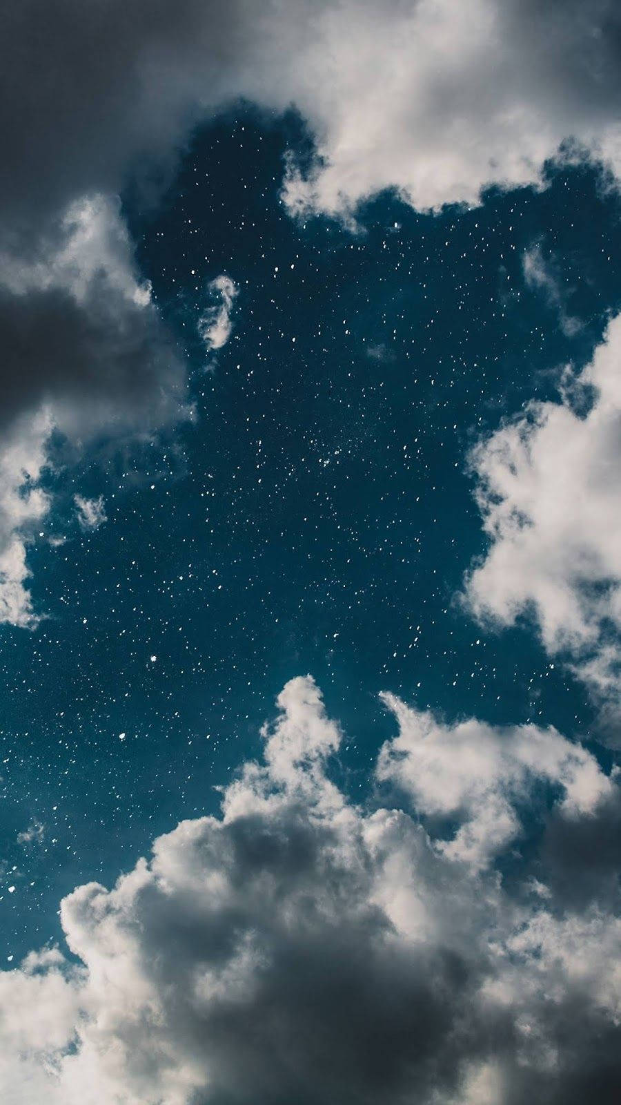 Starry Blue Sky Wallpaper