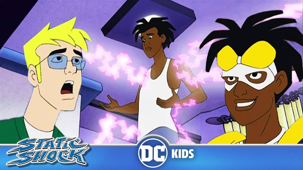 Static Shock Cartoon Transformation Wallpaper