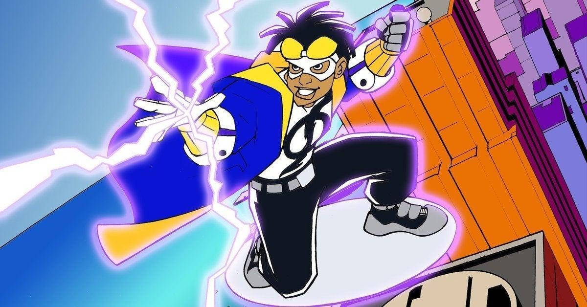 Static Shock Levitating Cartoon Still Wallpaper