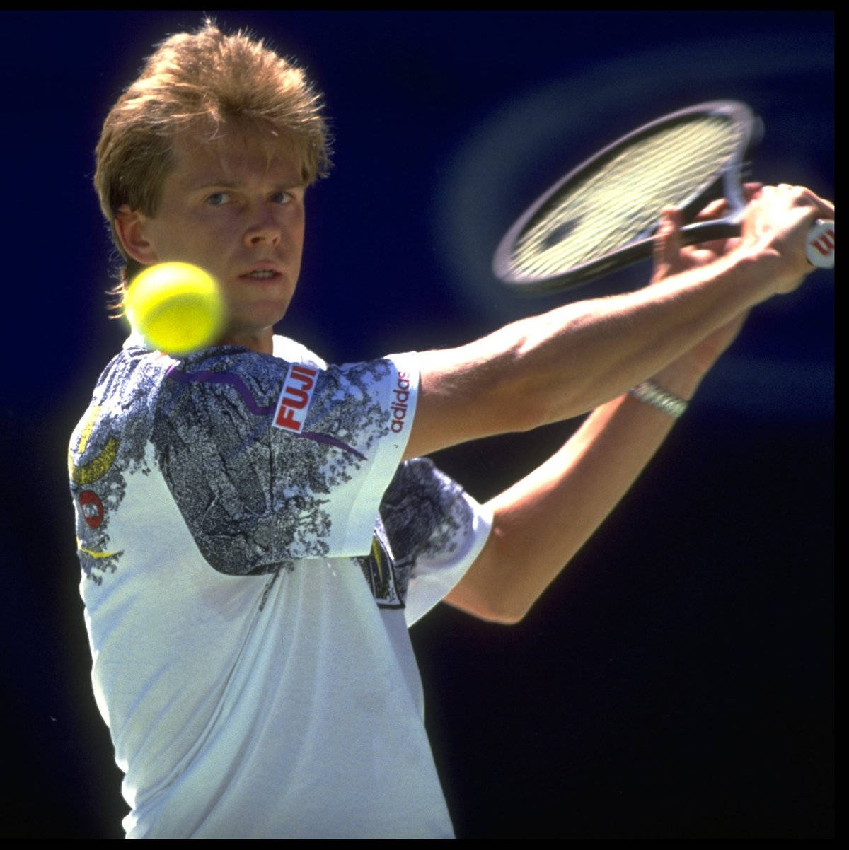 Stefan Edberg Smashing Tennis Ball Wallpaper