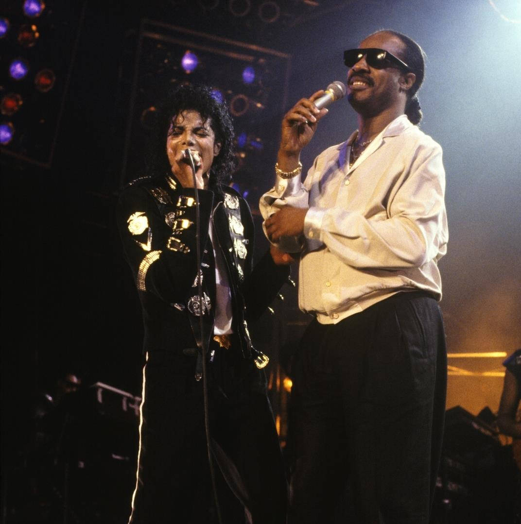 Stevie Wonder And Michael Jackson Wallpaper