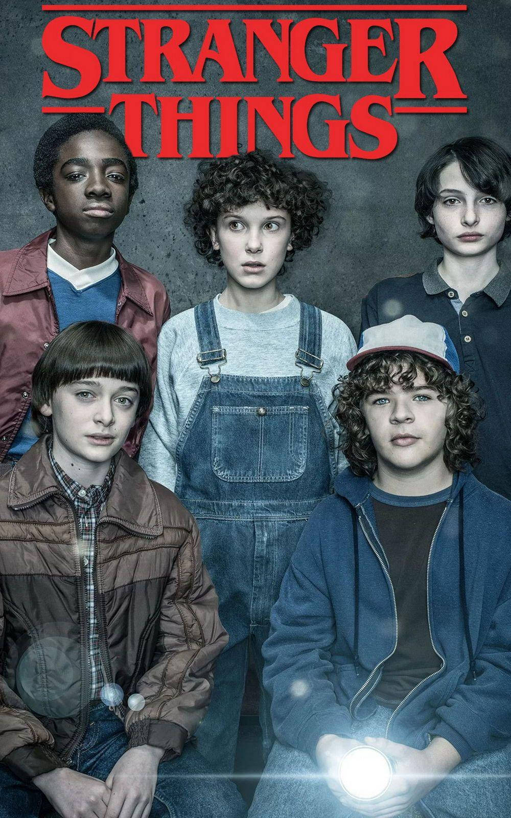 Stranger Things Cast Eleven In Denim Jumpsuit Wallpaper