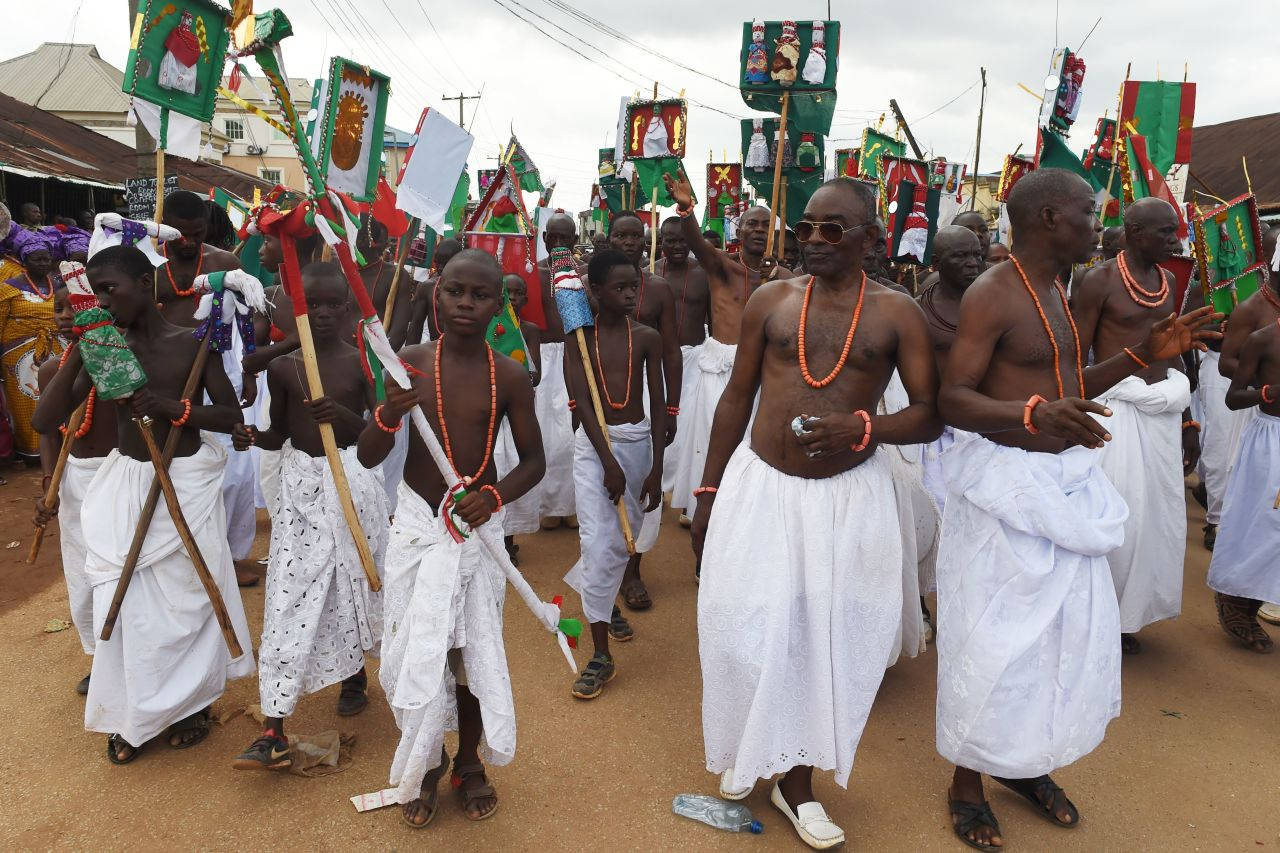 Street Parade In Benin Wallpaper