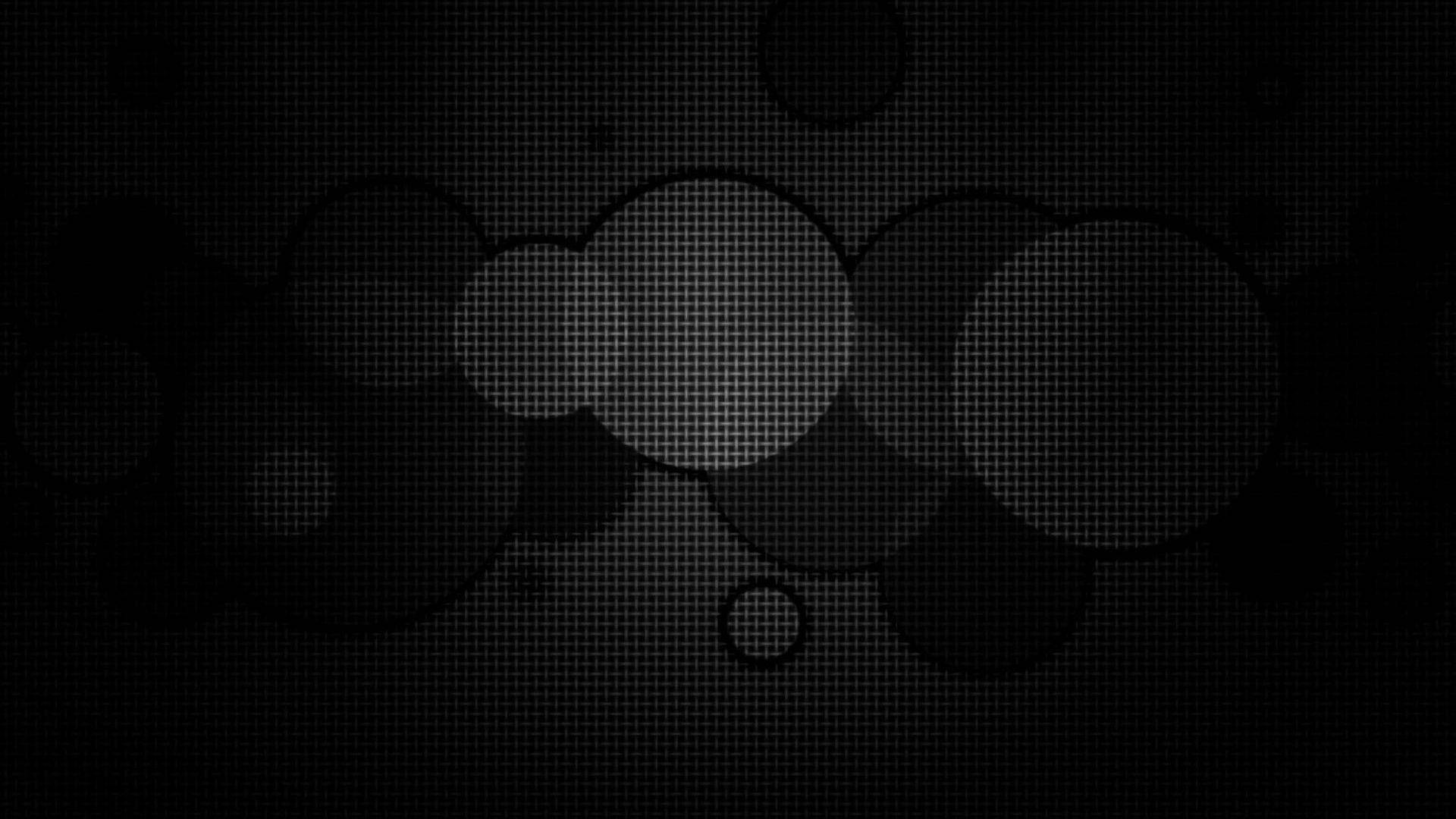 Stylish Black Lcd Circles Wallpaper