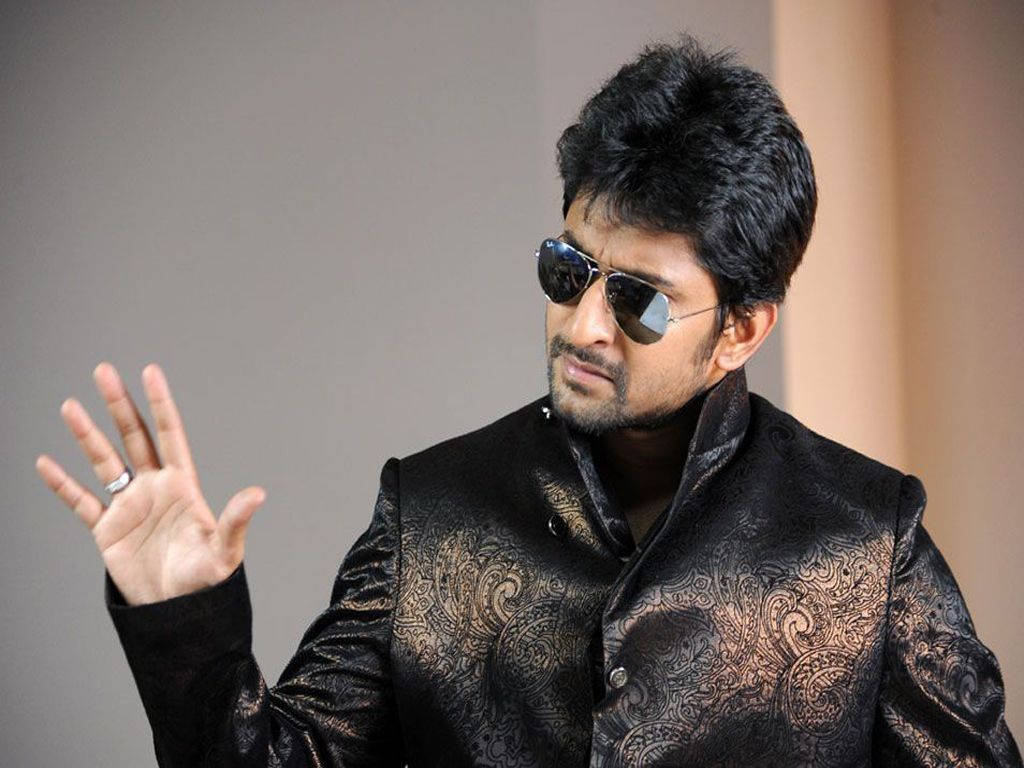 Stylish Nani Dressed In Elegant Suit Wallpaper