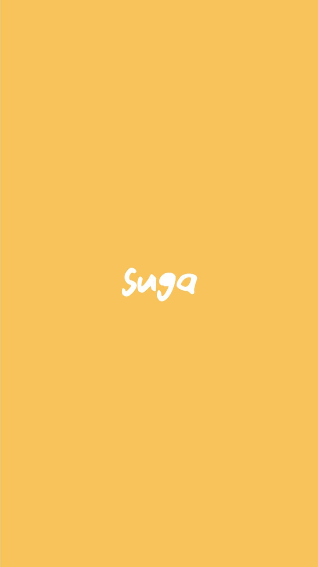 Suga Bts Plain Yellow Phone Wallpaper