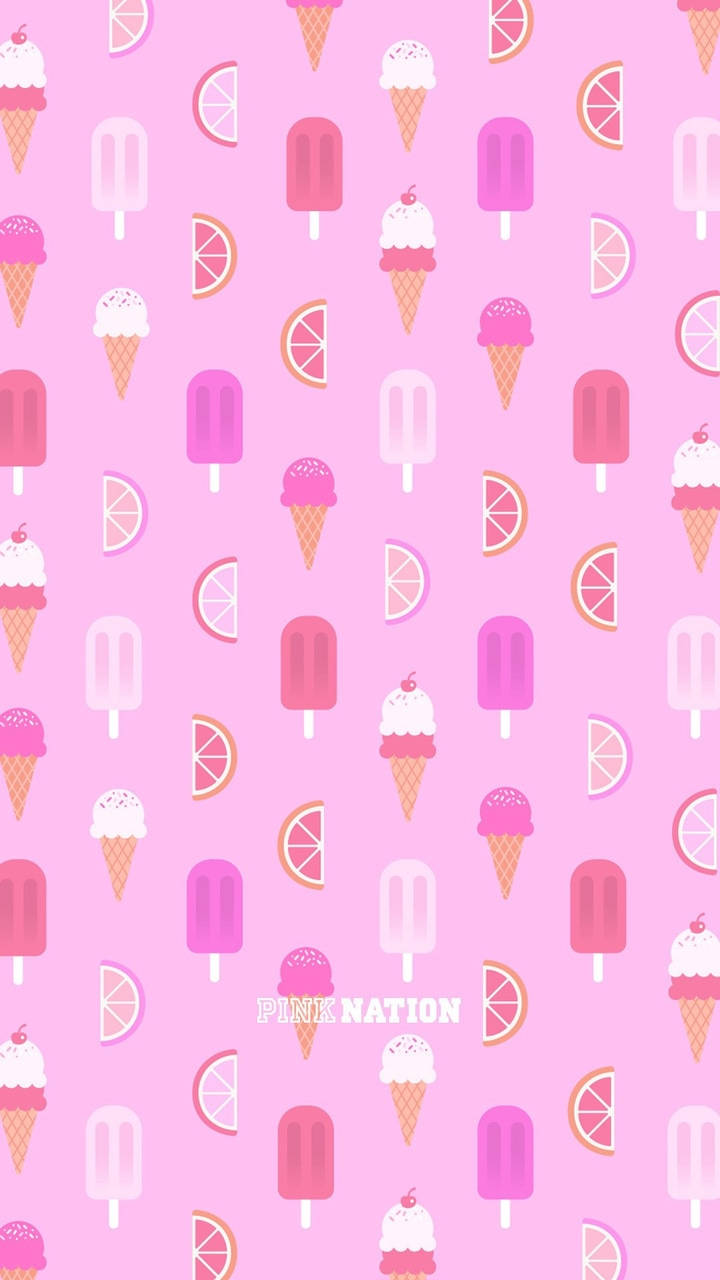 Summer Ice Cream Victoria's Secret Wallpaper