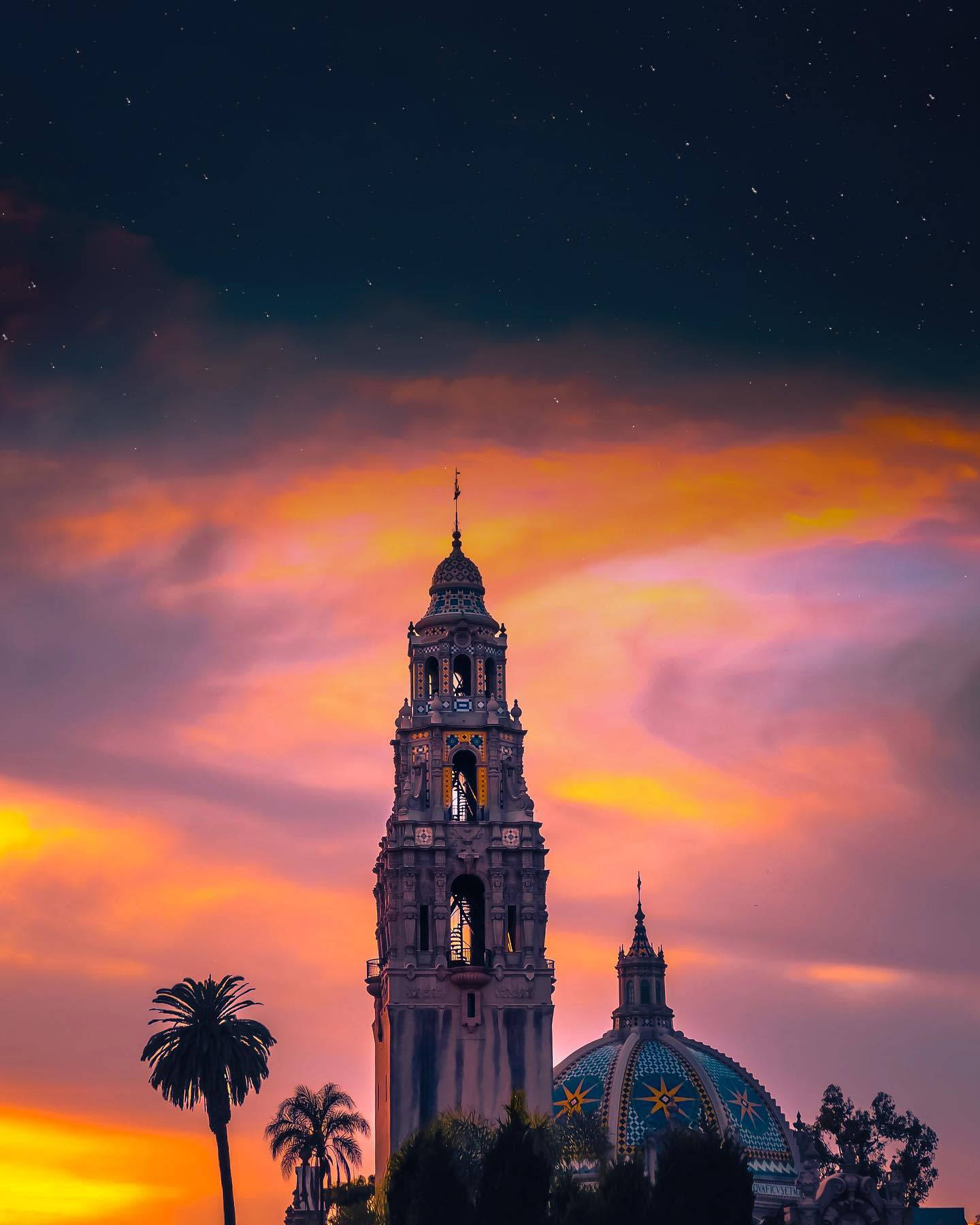 Sunset At Balboa Park Wallpaper