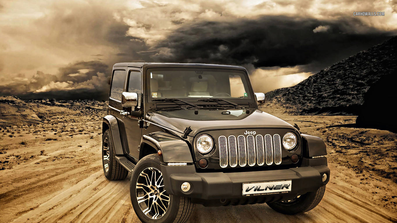 Super Cool Black Jeep Wrangler Wallpaper