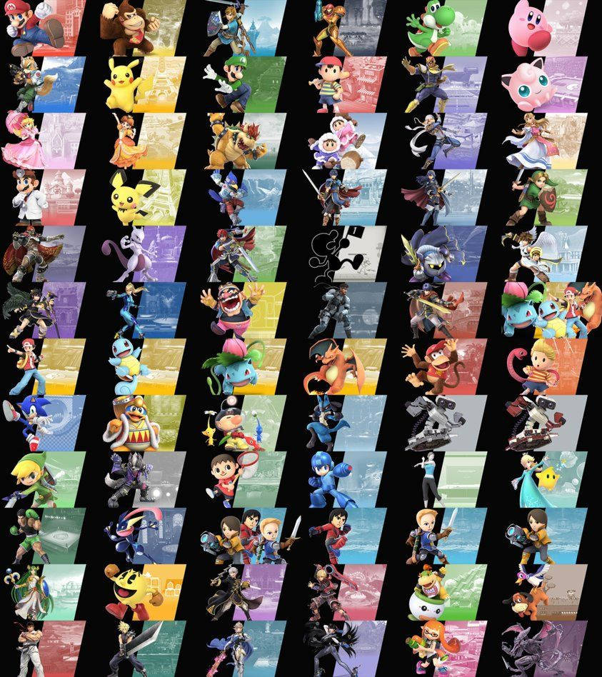 Super Smash Bros Ultimate: Classic Characters And New Challenges Wallpaper