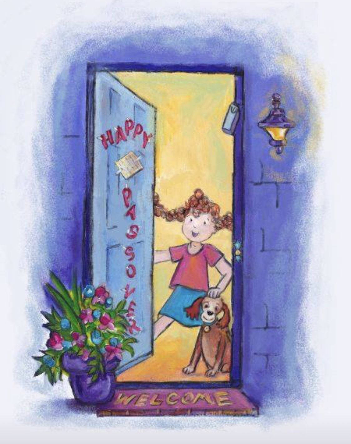 Sweet Passover Door Art Wallpaper