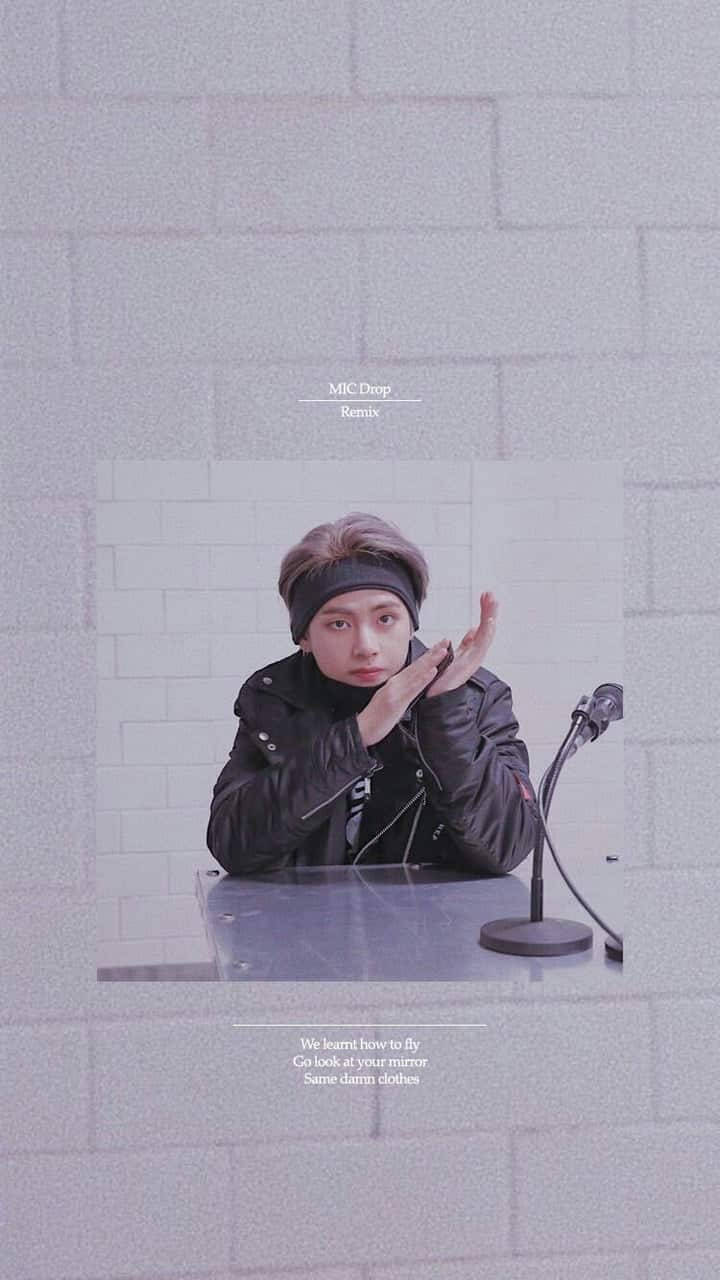 Taehyung Mic Drop Remix Wallpaper