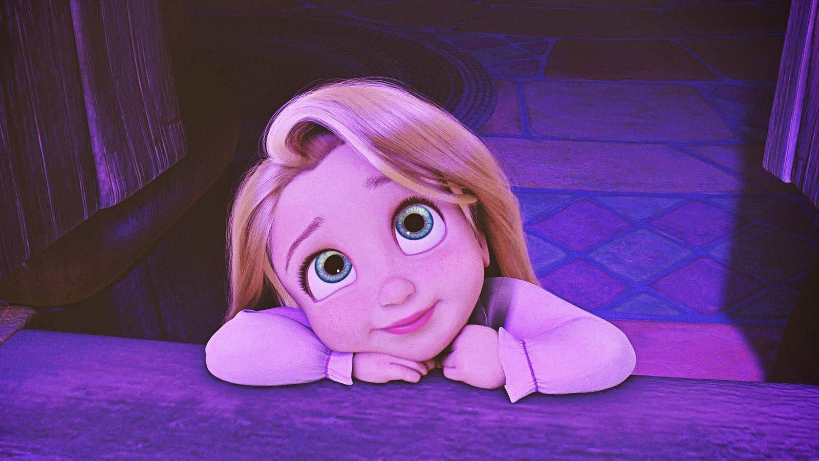 Tangled Rapunzel Puppy Eyes Wallpaper