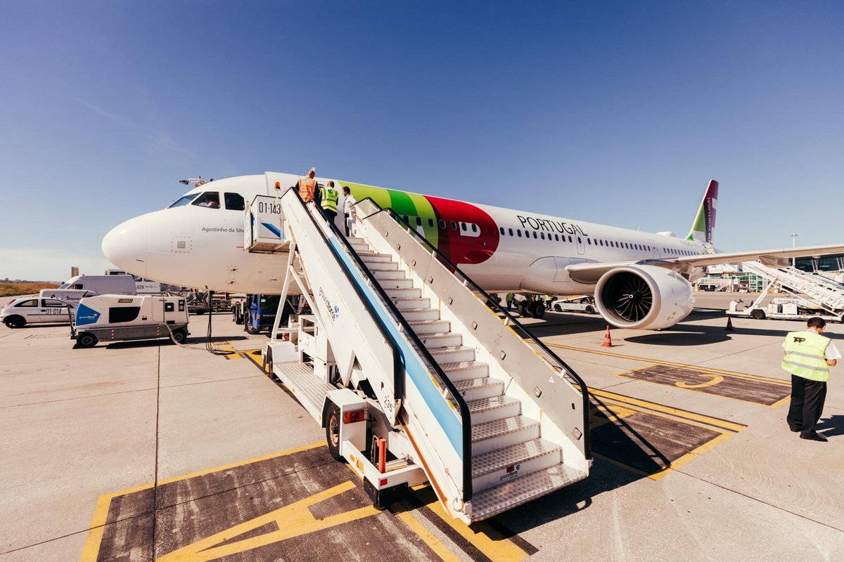 Tap Portugal Plane Airway Wallpaper