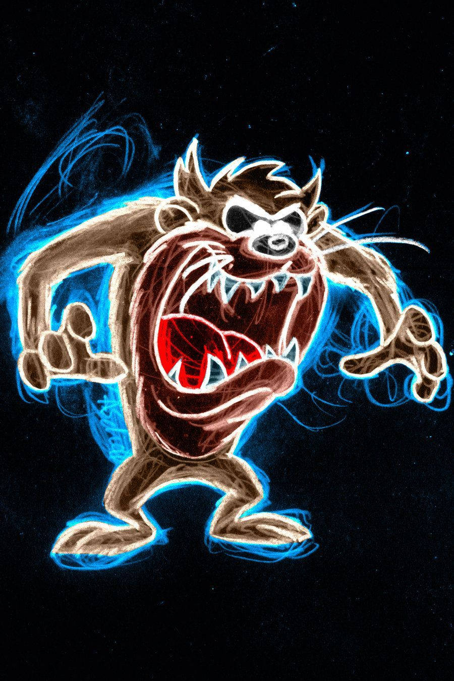 Tasmanian Devil Taz Art Wallpaper