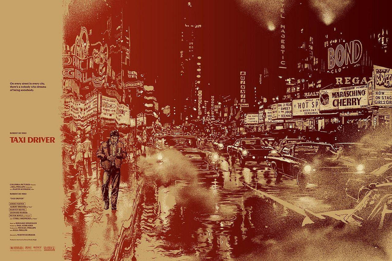 Taxi Driver Creative Movie Poster Wallpaper