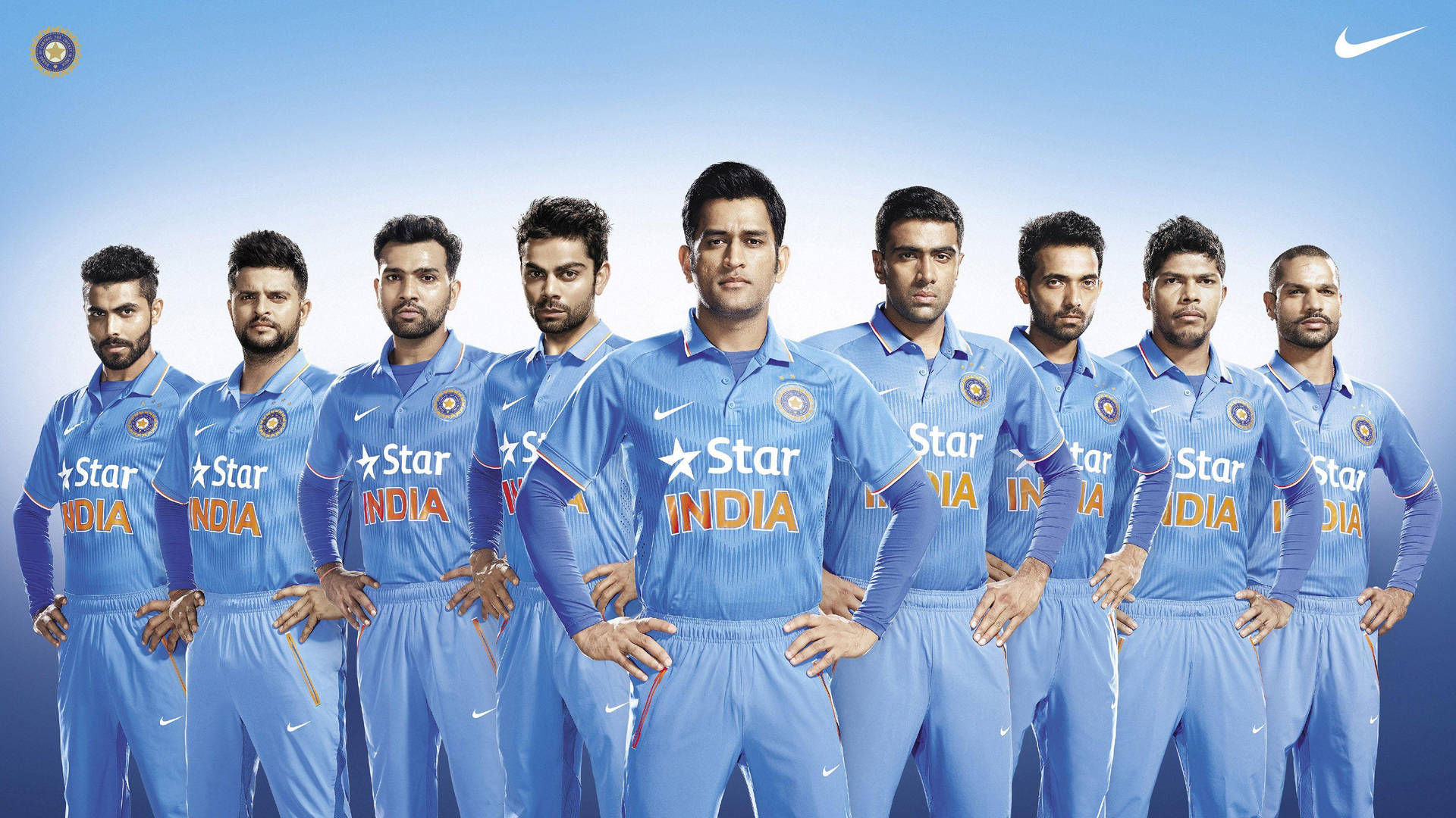 Team India's Unified Poses: Pride Of The Nation. Wallpaper