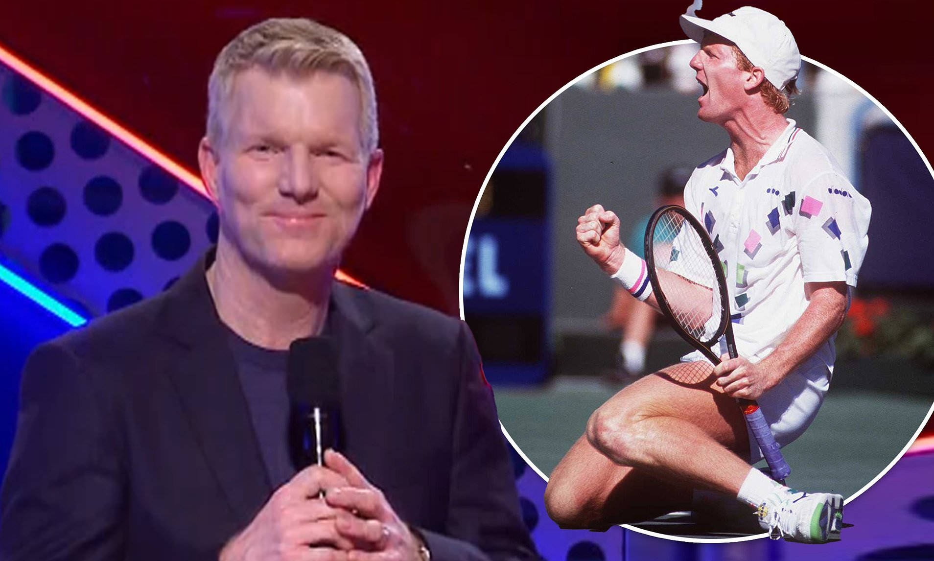 Tennis Legend Jim Courier In Action During The Australian Ninja Warrior Event. Wallpaper