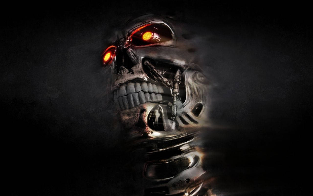 Terminator Glowing Eyes Wallpaper