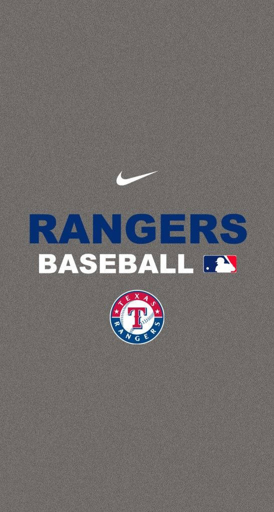 Texas Rangers Baseball In Gray Wallpaper