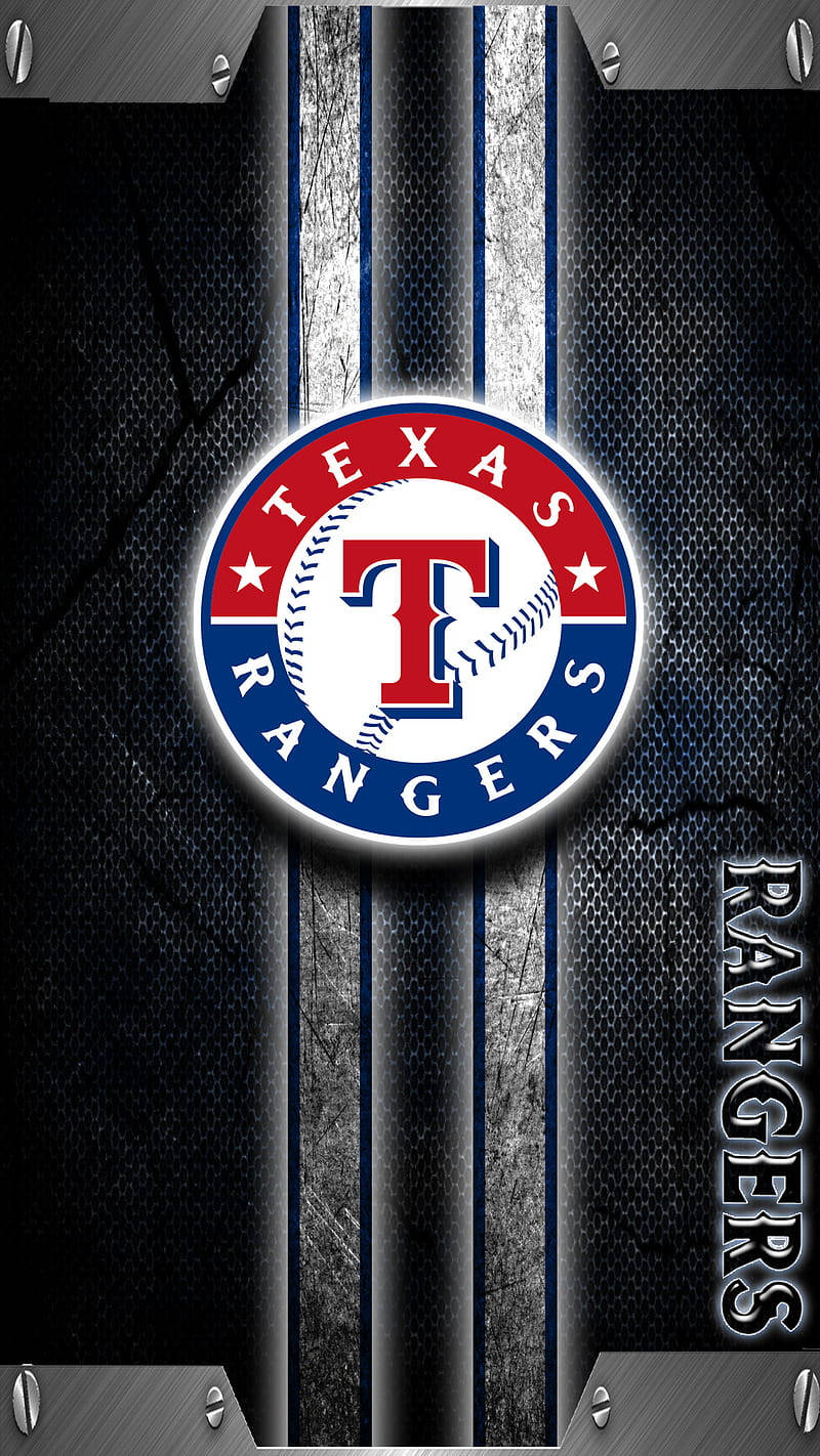 Texas Rangers Metallic Background Wallpaper