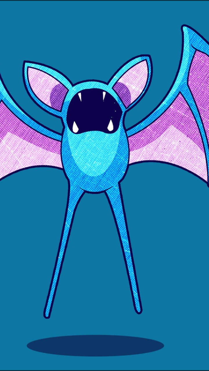 Textured Zubat Wallpaper