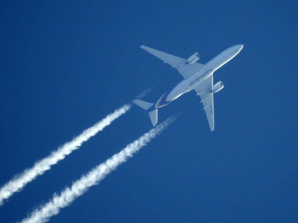 Thai Airways Plane Worm's Eye View Wallpaper