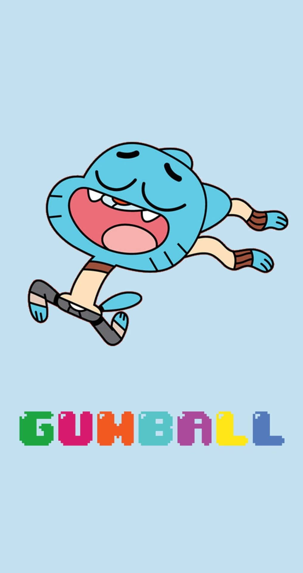 The Amazing World Of Gumball Characters In Action Wallpaper