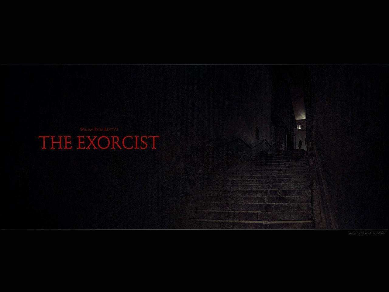 The Exorcist Black Poster Wallpaper